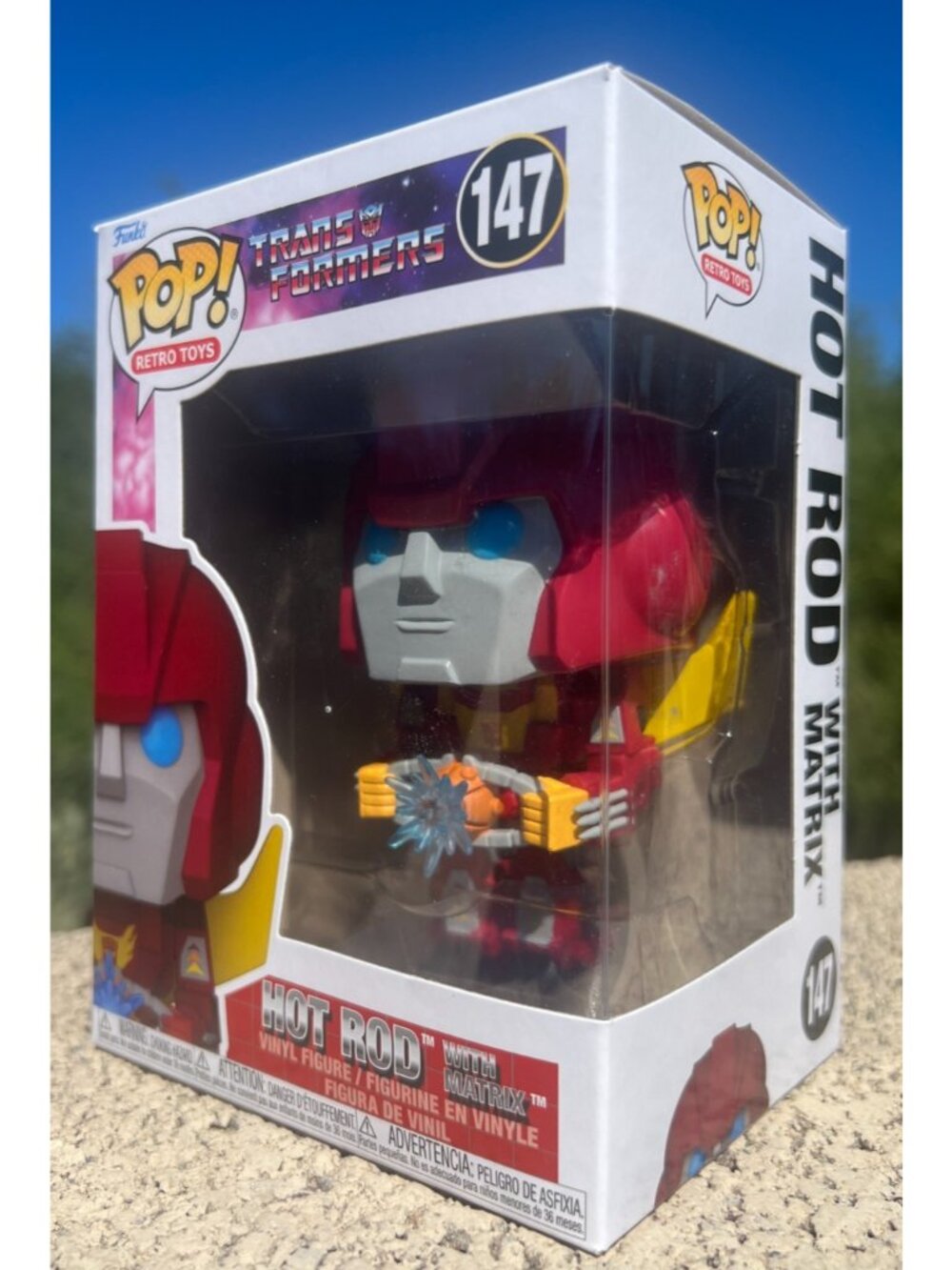 Funko Pop Retro Toys - Transformers - Hot Rod with Matrix (#147, NEW)